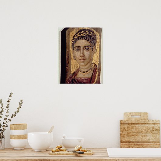 Frauenportrait, aus Fayum, Romano-Egyp Poster (Küche)