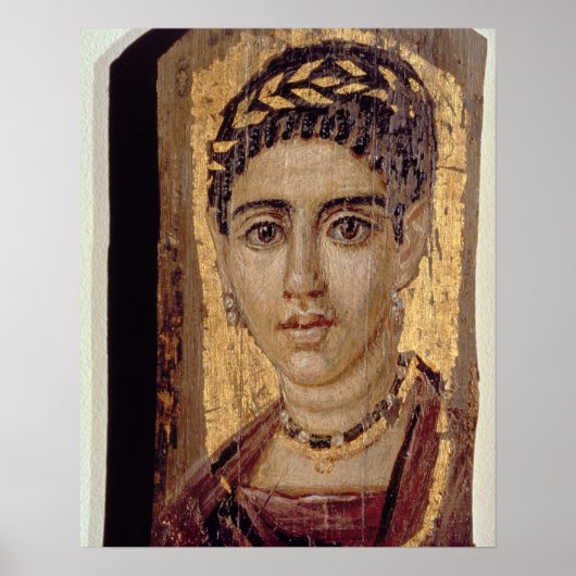 Frauenportrait, aus Fayum, Romano-Egyp Poster (Vorne)