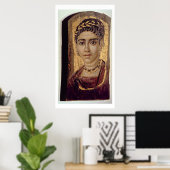 Frauenportrait, aus Fayum, Romano-Egyp Poster (Heimbüro)