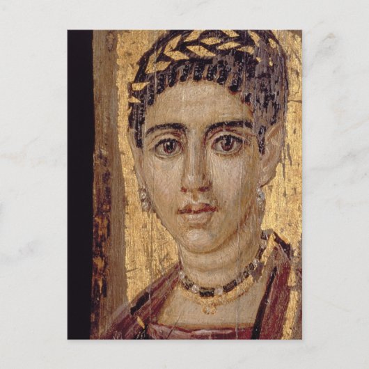 Frauenportrait, aus Fayum, Romano-Egyp Postkarte (Vorderseite)