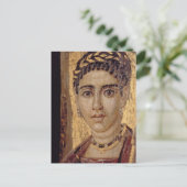Frauenportrait, aus Fayum, Romano-Egyp Postkarte (Stehend Vorderseite)