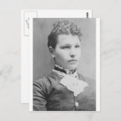 Frauenportrait der 1900er Jahre Postkarte (Vorne/Hinten)