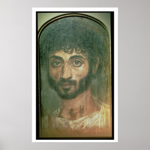 Frauenportrait eines Mannes, aus Fayum, Romano-Ägy Poster