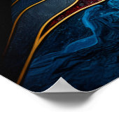 Frauenportrait in Abstrakt Poster (Ecke)