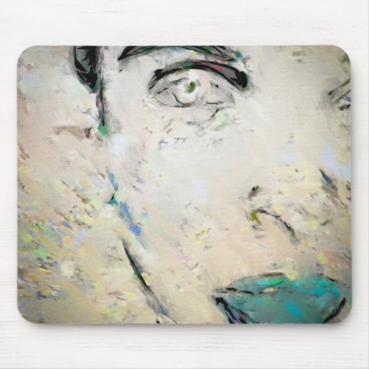 Frauenportrait Mousepad (Vorne)