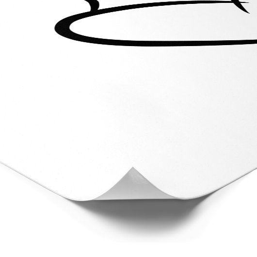 Frauenportrait Poster (Ecke)