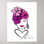 Frauenportrait Poster (Vorne)