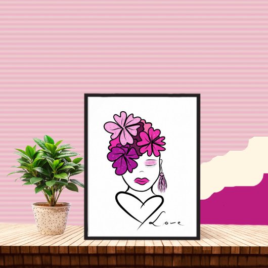 Frauenportrait Poster