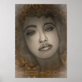 Frauenportrait Poster