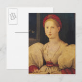 Frauenportrait Postkarte (Vorne/Hinten)
