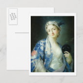 Frauenportrait Postkarte (Vorne/Hinten)