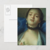 Frauenportrait Postkarte (Vorne/Hinten)