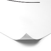 Frauenportrait und Schmetterlinge Linie Art Pos Poster (Ecke)