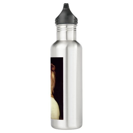 Frauenportrait von hinten (von Frederic Leighton) Edelstahlflasche (Rechts)