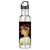 Frauenportrait von hinten (von Frederic Leighton) Edelstahlflasche (Vorderseite)