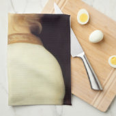 Frauenportrait von hinten (von Frederic Leighton) Geschirrtuch (Viertel Falte)