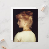Frauenportrait von hinten (von Frederic Leighton) Karte (Vorderseite/Rückseite Beispiel)