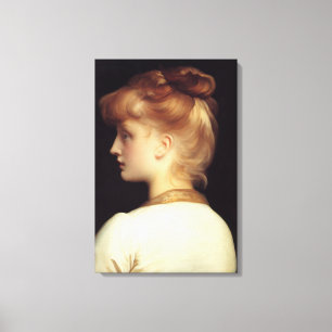 Frauenportrait von hinten (von Frederic Leighton) Leinwanddruck