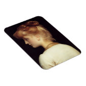 Frauenportrait von hinten (von Frederic Leighton) Magnet (Rechte Seite)