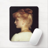 Frauenportrait von hinten (von Frederic Leighton) Mousepad (Mit Mouse)