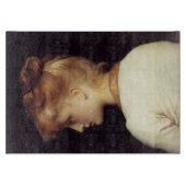 Frauenportrait von hinten (von Frederic Leighton) Schneidebrett (Vorderseite)