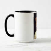 Frauenportrait von hinten (von Frederic Leighton) Tasse (Links)