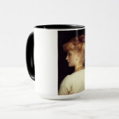 Frauenportrait von hinten (von Frederic Leighton) Tasse (Vorderseite Links)