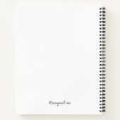 Frauenportrait zeichnend bearbeitbares Notebook Notizblock (Rückseite)