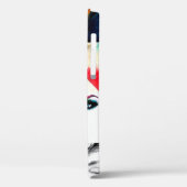 Frauenporträtmuster Case-Mate iPhone Hülle (Rückseite / Links)