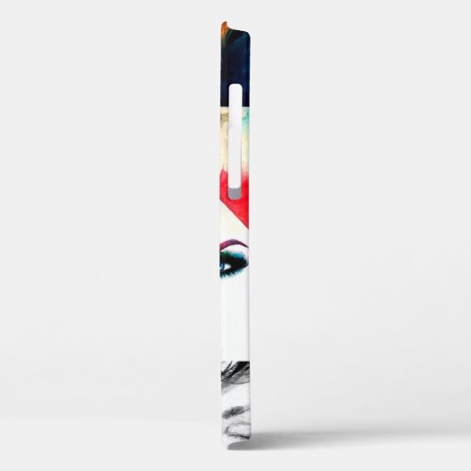 Frauenporträtmuster Case-Mate iPhone Hülle (Rückseite / Links)