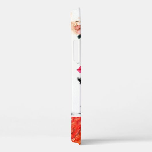 Frauenporträtmuster Case-Mate iPhone Hülle (Rückseite / Rechts)