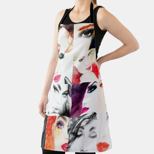 Frauenporträtmuster Schürze (InSitu)