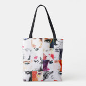 Frauenporträtmuster Tasche (Rückseite)