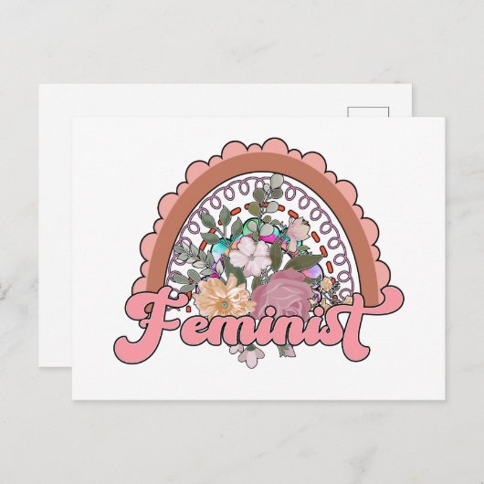 Frauenpostkarte Postkarte (Vorne/Hinten)