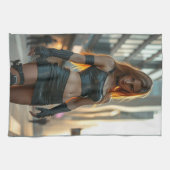 Frauenpower! Geschirrtuch (Horizontal)