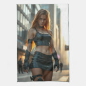 Frauenpower! Geschirrtuch (Vertikal)