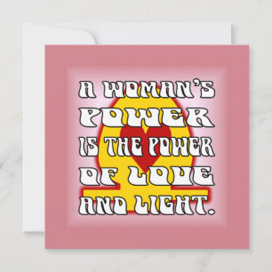 Frauenpower Mitteilungskarte