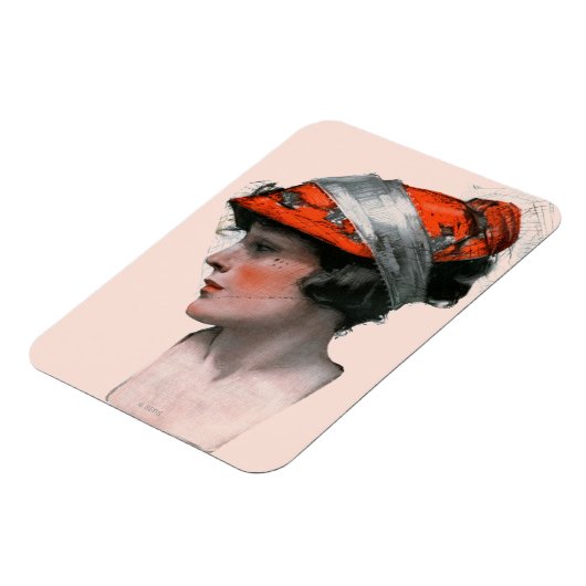 Frauenprofil Magnet (Linke Seite)