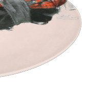 Frauenprofil Schneidebrett (Ecke)