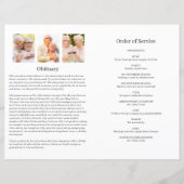 Frauenprogramm zur Beerdigung moderner Fotos (Rückseite)