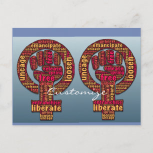 Frauenrechte 2017 zum ersten Mal in Thunder_Cove Postkarte