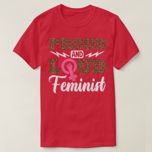 Frauenrechte Frauenrechte Leopard T-Shirt (Design vorne)