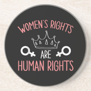 Frauenrechte Frauenrechte sind Menschenrechte Getränkeuntersetzer