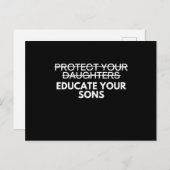 Frauenrechte für Wahlfreiheit Postkarte (Vorne/Hinten)