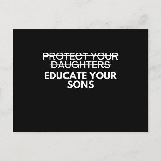 Frauenrechte für Wahlfreiheit Postkarte (Vorderseite)