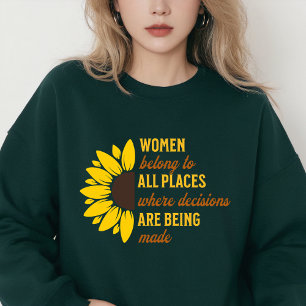 Frauenrechte Ginsburg Ruth Bader Sunflower Sweatshirt