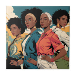 Frauenrechte in urbaner Mode Fliese