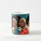 Frauenrechte in urbaner Mode Kaffeetasse (Mittel)