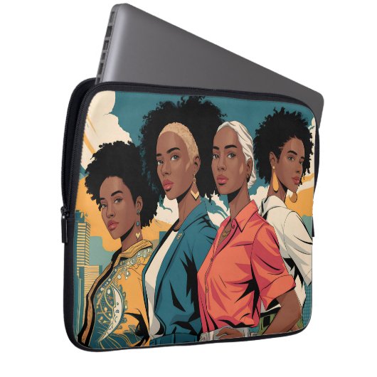 Frauenrechte in urbaner Mode Laptopschutzhülle (Vorne Rechts)