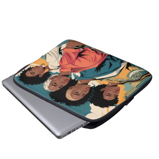 Frauenrechte in urbaner Mode Laptopschutzhülle (Vorne Knopf)